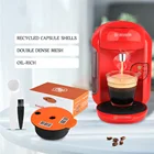 Многоразовые многоразовые кофейные капсулы для машины Bosch Tassimo, силиконовая крышка, чашка с фильтром для кофе, мерная ложка, кофейная капсула
