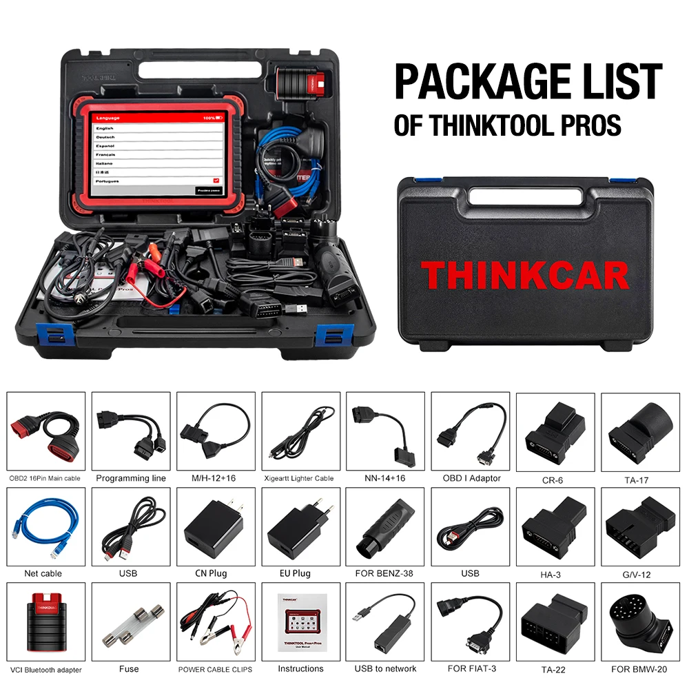 THINKCAR THINKTOOL Pros автоматический диагностический инструмент 10 &quotполная система ADAS