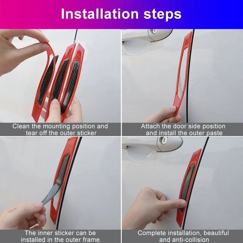 2 шт. светоотражающие наклейки из углеродного волокна|Наклейки на автомобиль| |