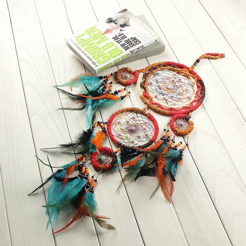 

Plastic Quilt Hanging Clips Clamp Holder (4 Pcs) with Feather Crafts Dream Catcher