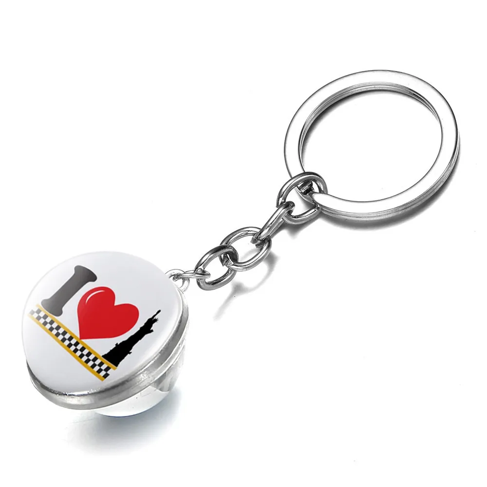 SONGDA New Fashion Statue Of Liberty York Pendants Keychain Double Sided Art Photo Glass Cabochon For Women Jewelry | Украшения и