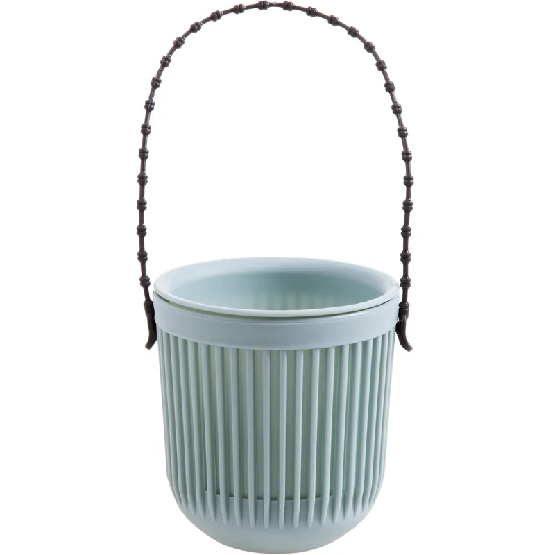 Пластмассовое растение из смолы цветочный горшок двухслойный вертикальный