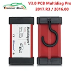 Новинка 2017.R3 TCS Multidiag Pro + V3.0 NEC Реле с генератором ключей для автомобилягрузовика OBD2 Bluetooth сканер автомобильный диагностический инструмент VCI