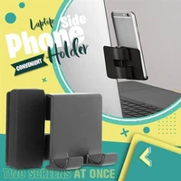 mobile phone stand for laptop desktop adjustable cell phone holder creative notebook screen side phone holder clip on monitor