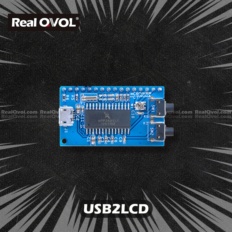 RealQvol FriendlyELEC USB порт 1602 ЖК-модуль для Pi (LCD 2USB) | Компьютеры и офис