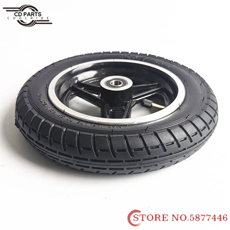 

10 Inch Electric Scooter Tire 10x2 Inflation Wheel Tyre with Inner Tube 10x2 (54-152) Pneumatic Tyre 45° Curved Inner Tube