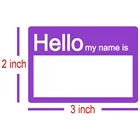 Наклейка с именной биркой 200 шт., наклейка с простым именем, наклейка с красочными краями для темативечерние НКИ, школы, офиса, дома (3x2 дюйма каждый)
