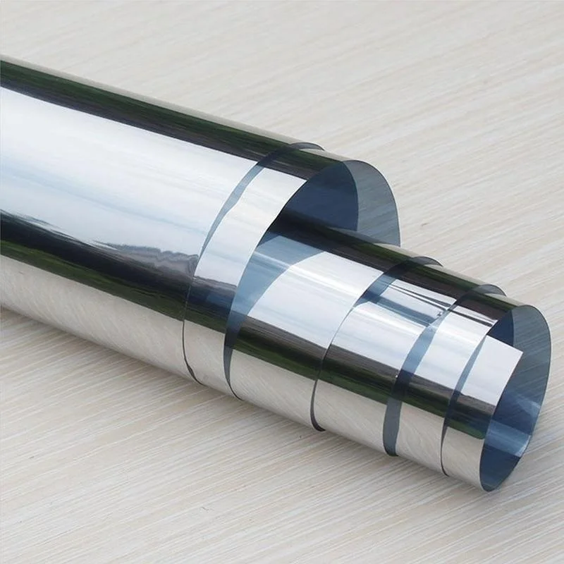 Серебряная оконная пленка односторонние зеркальные изоляционные наклейки