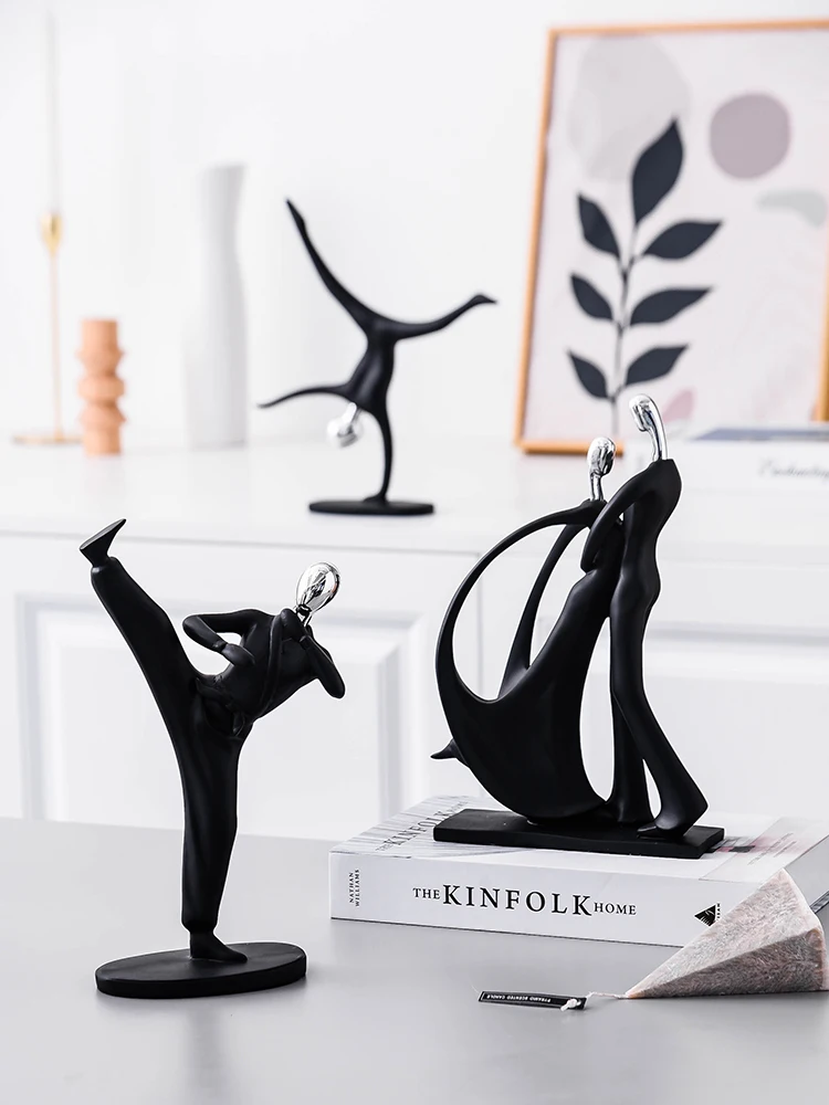 Современные Полимерные украшения для фитнеса домашняя гостиная настольные