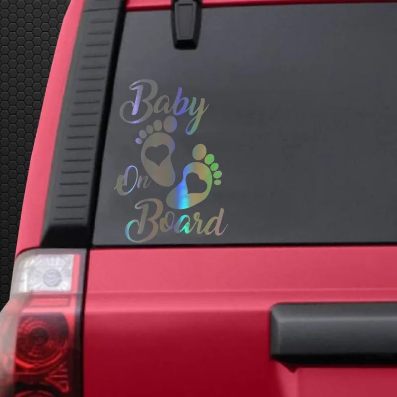 

Personality Car Stickers Accessories Baby on Board Waterproof Bumper Boot Motorcycle Decals PVC 18cm X 13cm