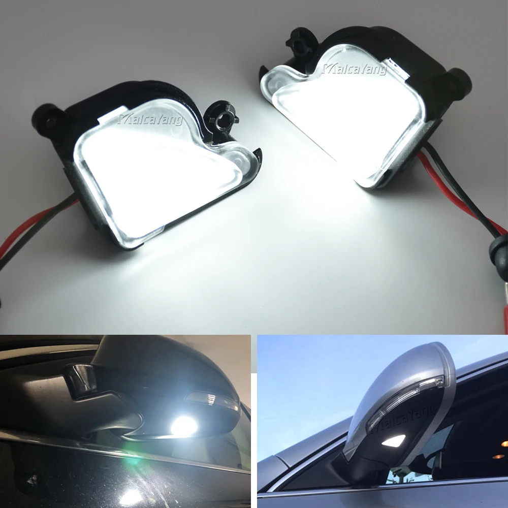 

2pcs No Error LED Under Side Mirror Light Puddle Lamps For Skoda Octavia 3 2 5E 1Z 2004-2020 Skoda Superb 3 2 B6 B8 2008-2021