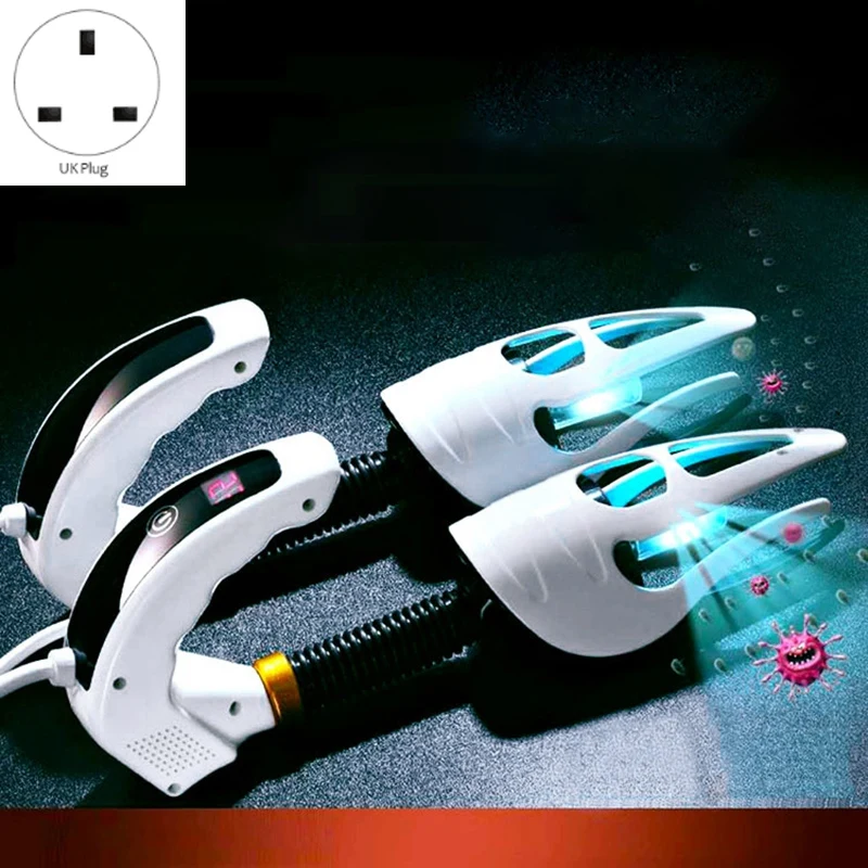 Electric Shoe Dryer Deodorant UV Sterilizer LED Screen Timer Press Switch UK Plug | Дом и сад