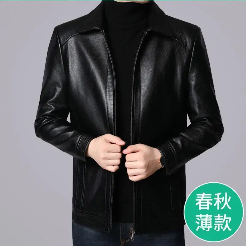 Уличная одежда повседневные блейзеры куртки мужской кожаный жакет облегающий