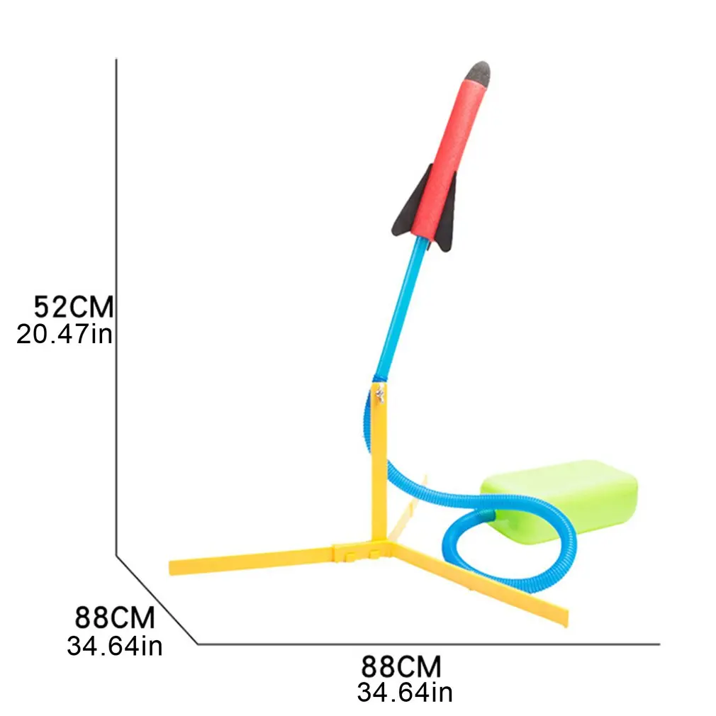 Детская воздушная пусковая установка ступенчатый насос ножная игрушка ракета