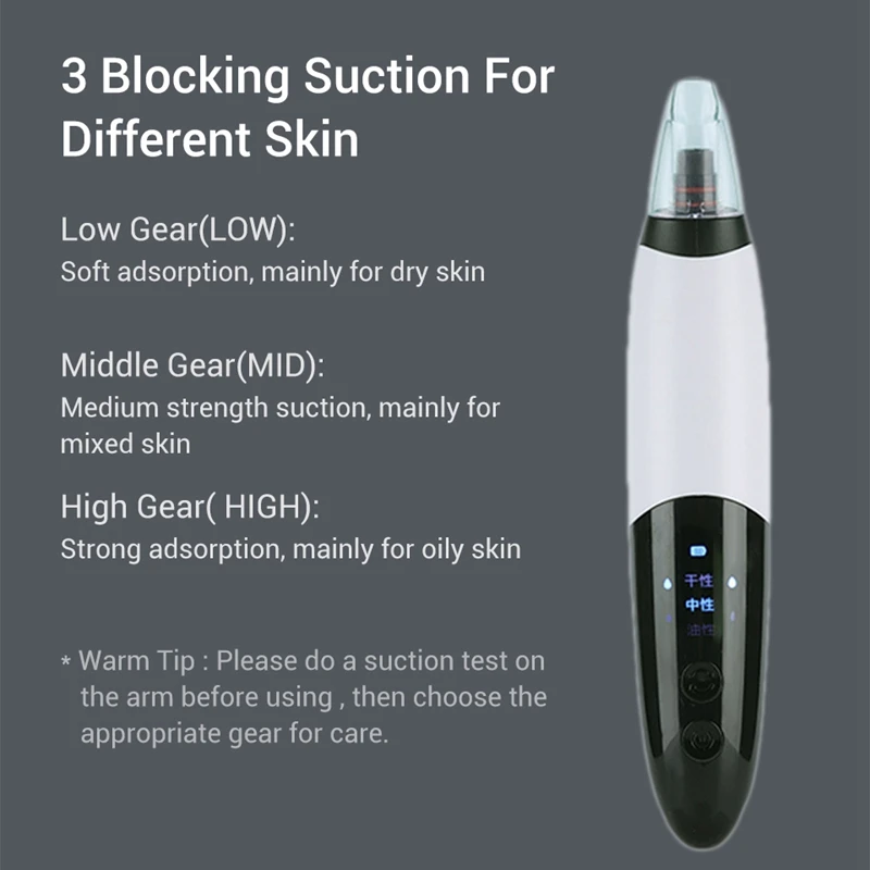

Electric Acne Remover Point Noir Vacuum Extractor Black Spots Pore Cleaner Skin Care Facial Pore Cleaner Machine