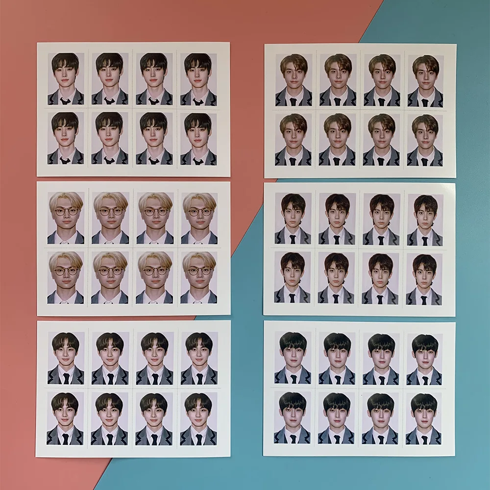 

1 шт. Kpop ENHYPEN 1-Дюймовые идентификационные карты фотокарты 2021 сезоны поздравления