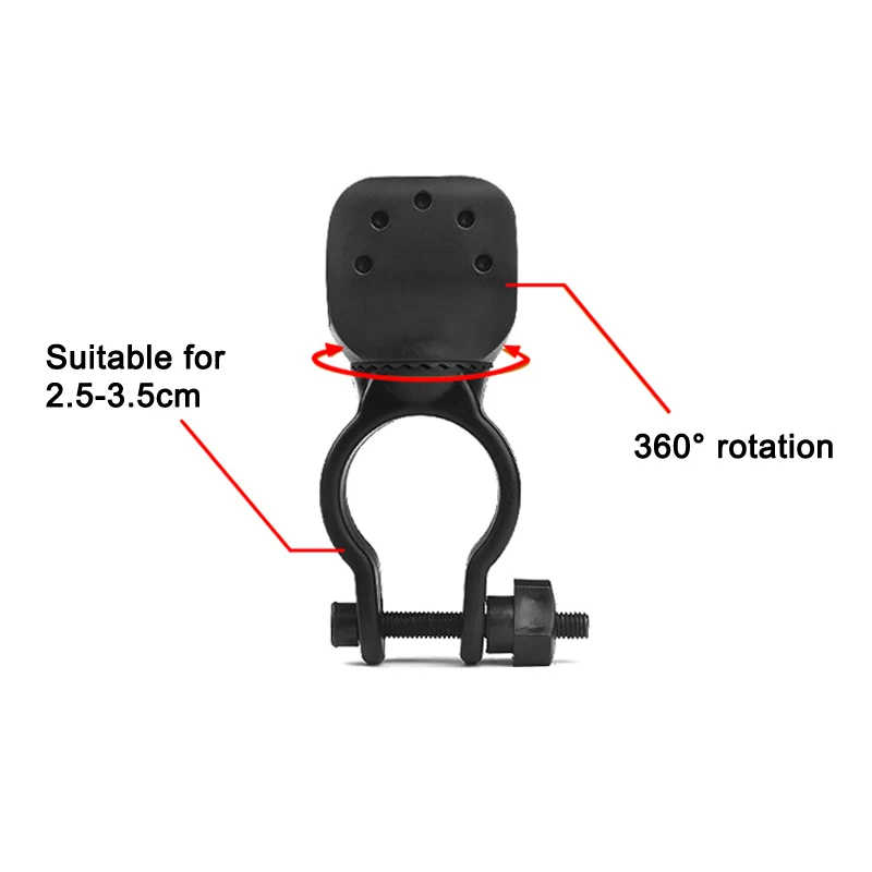 New Hot Metal Detector Pin Pointer Holder Flashlight Mount Detecting Accessories 360 Degree Rotating USJ99 | Лампы и освещение