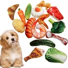 1 шт. игрушки для домашних животных для собак, кошек, устойчивая к укусам, чистая игрушка для обучения собаки, стейк, кость, овощи, товары для домашних животных