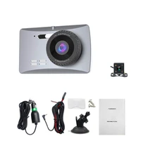 3 6 inch ips hd 1080p driving recorder front and rear dual lenses support reversing image parking monitoring v6