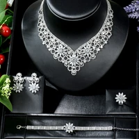 sederyla fashion nigerian cubic zircon necklace earring jewelry sets for dress bridal party dairy hot charm accessories