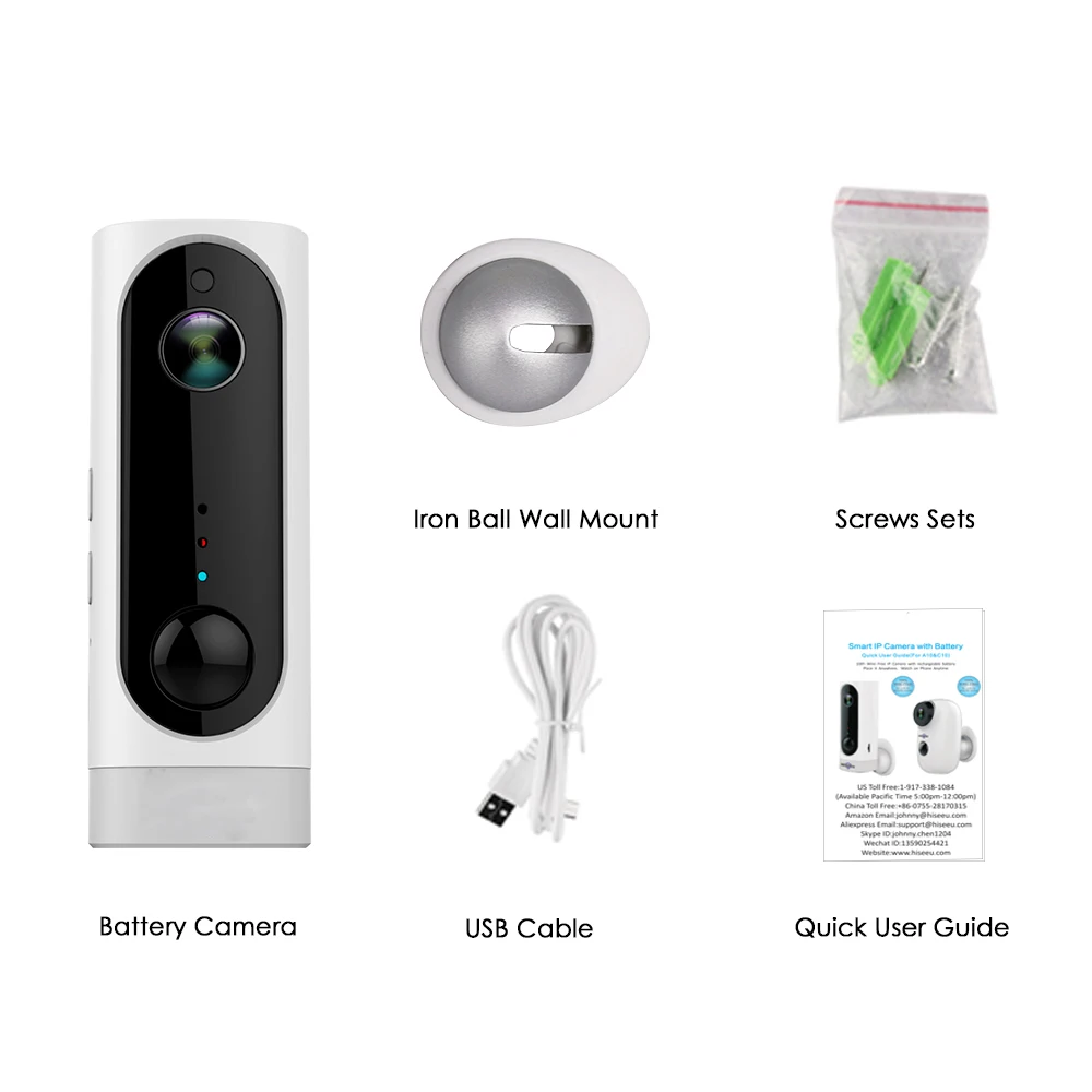 WiFi камера IP беспроводная домашняя Безопасность PIR камера 1080P HD мини ночного видения 3000ма перезаряжаемая батарея без проводов 130 широкий угол