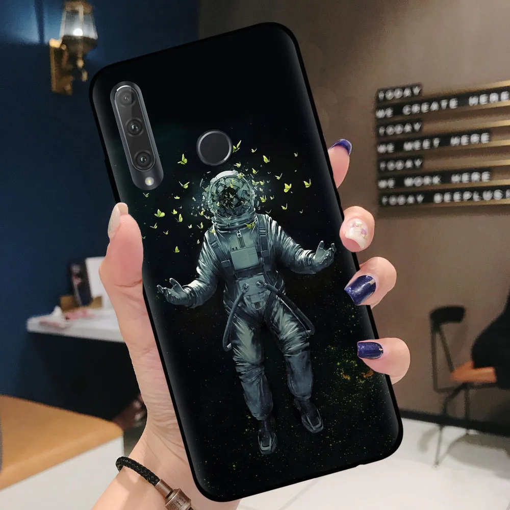 Чехол для телефона Space Moon Astronaut чехол Huawei P30 Honor 10 20 Lite Pro 10i 20i 8X 8C 9X мягкий