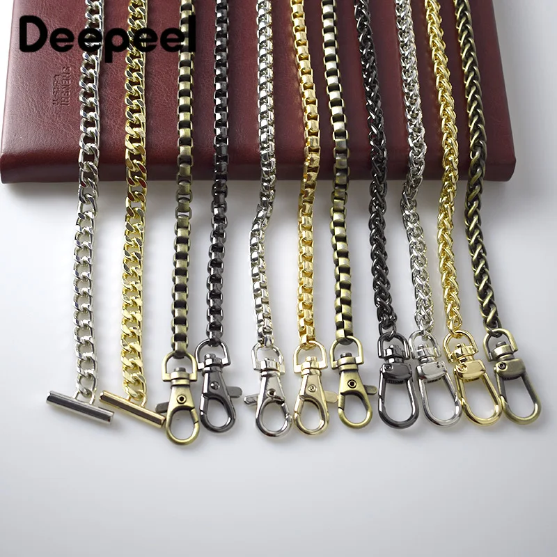 Deepeel 120 см Сумки из натуральной кожи с металлическими цепочками сумка для ношения