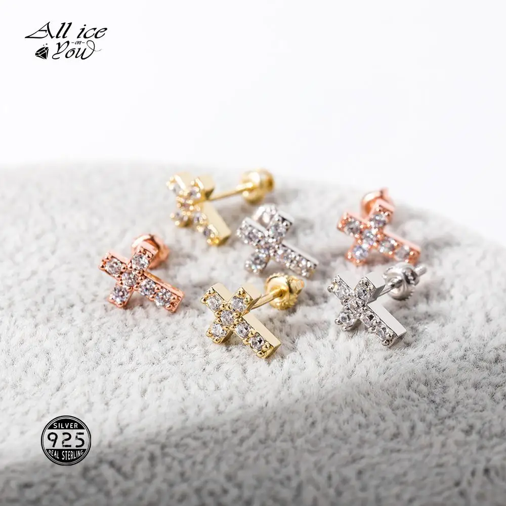 

Серьги-подвески ALLICEONYOU из серебра 925 пробы с фианитами в стиле хип-хоп