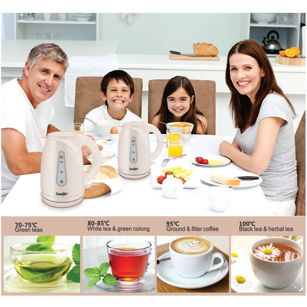 1.7L Electric Kettle Cordless 1850W Household Kitchen Fast Heating Boiling Teapot Pot Automatic Switch Off 220V Sonifer | Бытовая