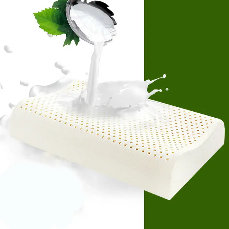 

Natural Thailand Pure PurenLatex 60x40 Latex Pillow Remedial Neck Protect Vertebrae Health Care Orthopedic Pillow Slow Rebound