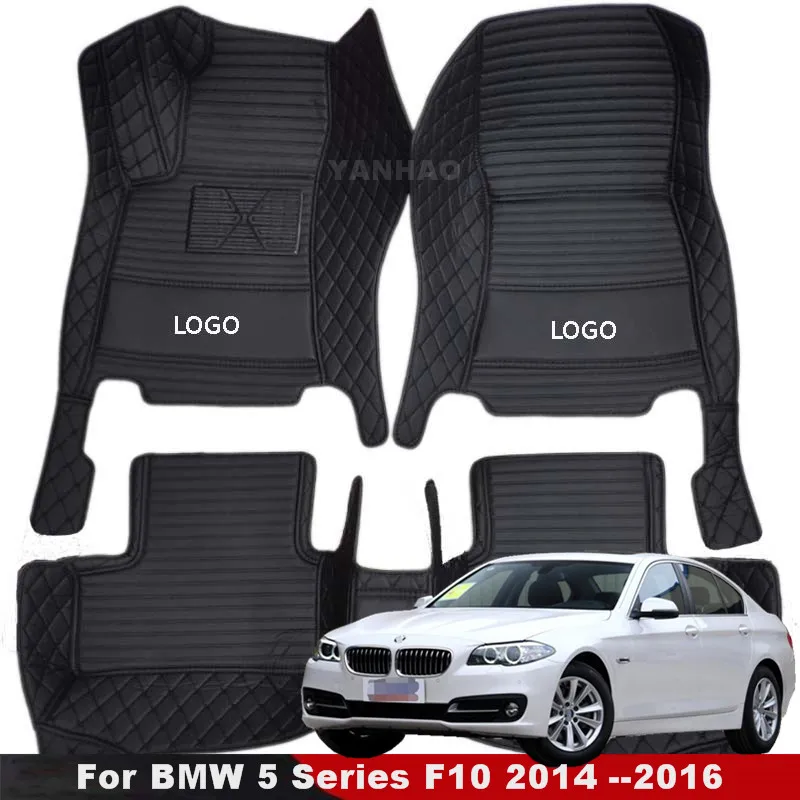 

Автомобильный напольный коврик для BMW 5 серии F10 2014-2016, задняя ось 18 см, Автомобильный интерьер, ковер, украшение, водонепроницаемый