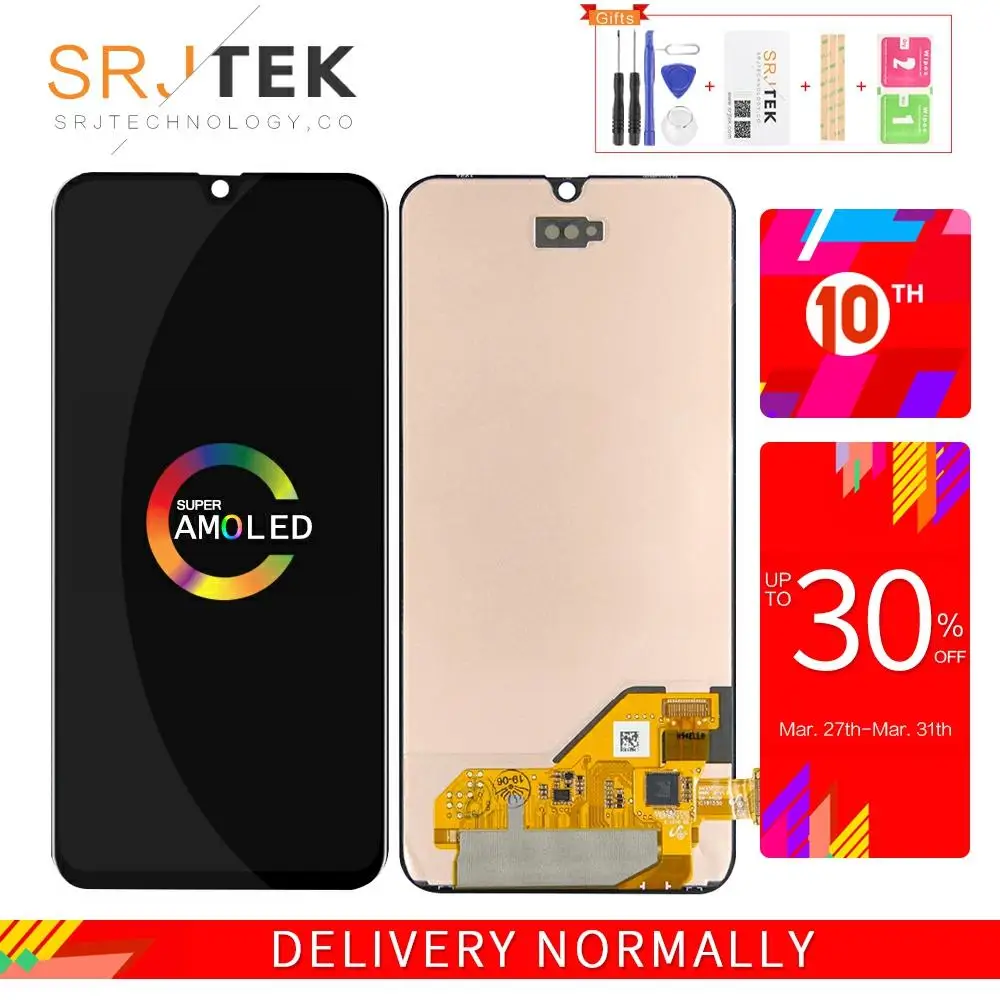 

2019 OLED Screen For Samsung Galaxy A40 LCD Touch Digitizer Sensor Glass Assembly For Samsung A40 Display A405 A405F A405FD