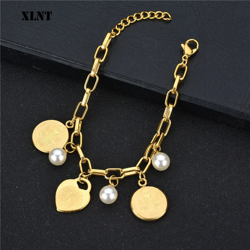 XLNT бусина в форме сердца девственница искусственный жемчуг день Святого