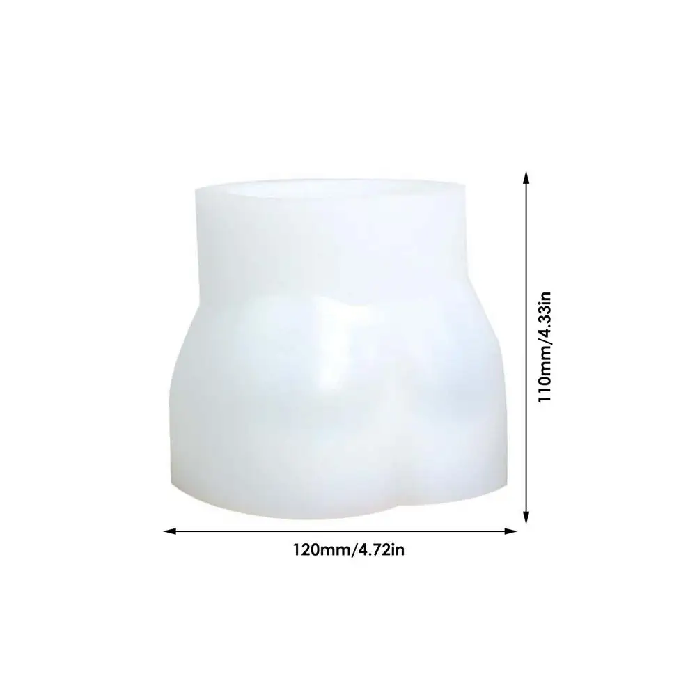 

Human Butt Pen Holder Mold DIY Human Body Art Vase Silicone Mold Handmade Butt Shaped Pen Holder Flower Pot Casting Molds