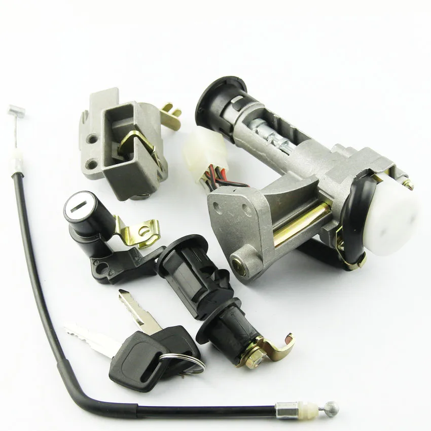 

Переключатель зажигания топлива мотоцикла с комплектом ключей для Suzuki AN125 (CF42A) 1995-2000 AN150 (CG41A) 1996 1997 - 2000 VECSTAR