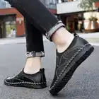 Мужские зимние кроссовки, темно-синие Мокасины с вулканизированной подошвой, спортивная обувь для мужчин, 2021