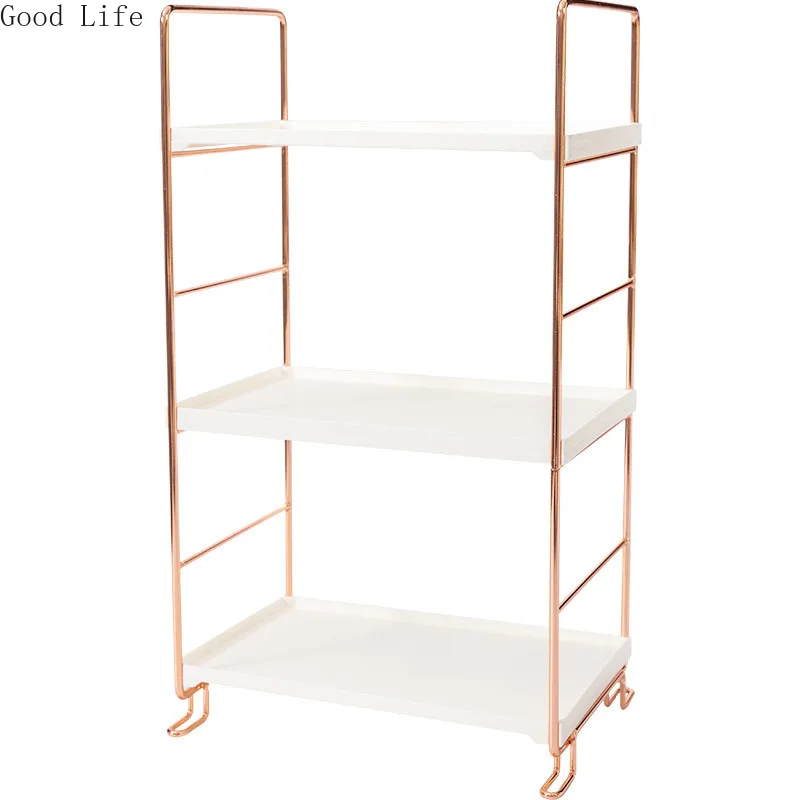 Настольная полка стойка для хранения косметики кованое железо общежития