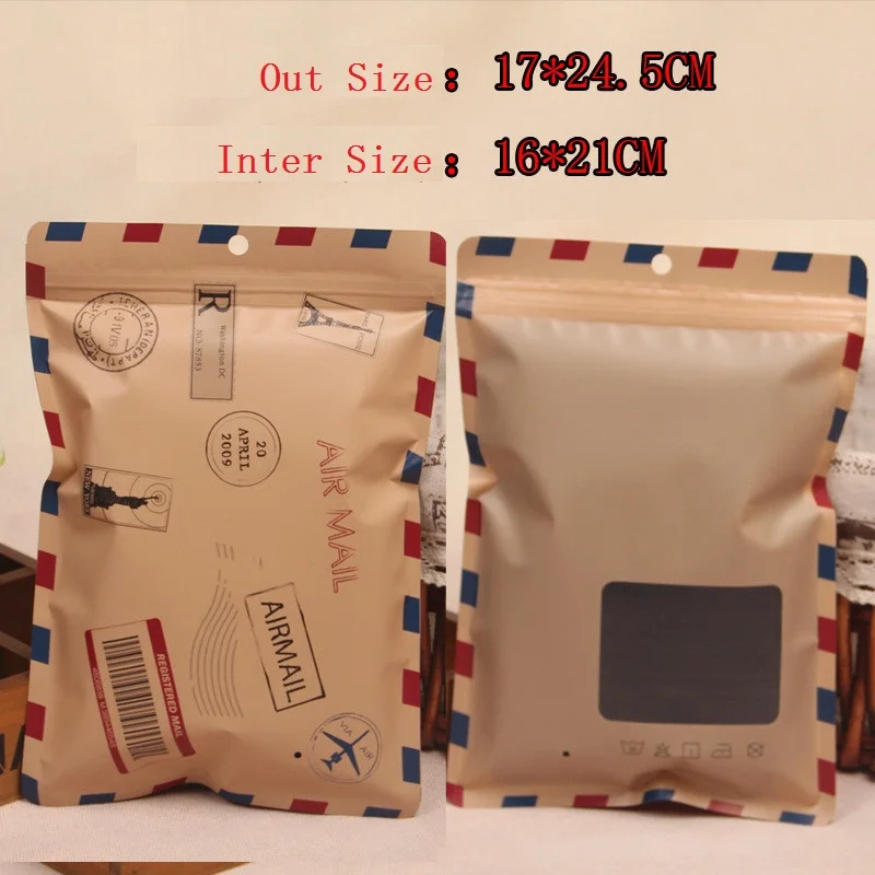 Style C 500 шт 14*20,5 см/17*24,5 см застежка-молния алюминиевой фольги Reclosable мешок нижнее белье трусы для хранения майлар фольга Ziplock упаковка мешок - Цвет: Style C