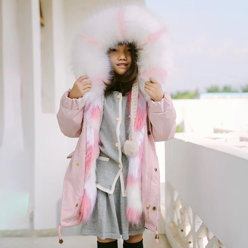 Детский Зимний меховой комбинезон с капюшоном до-30 градусов | Детская одежда и