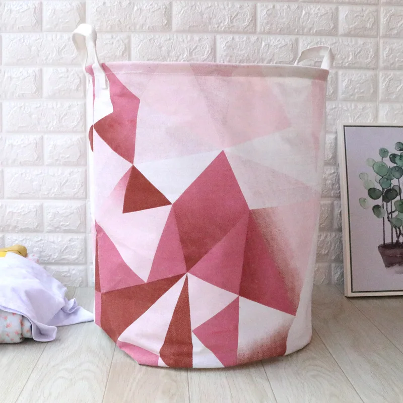 Новая вместительная корзина для белья Брезентовая фототкань грязной одежды