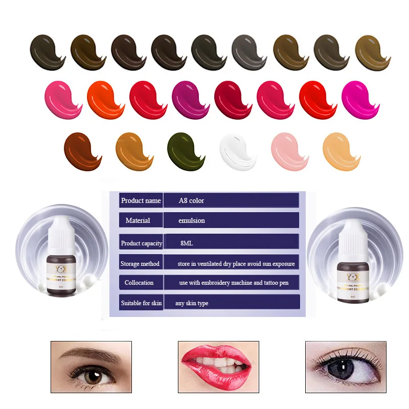 Карандаш подводка для глаз 1 шт брови чернила татуировки Цвет губах высокое