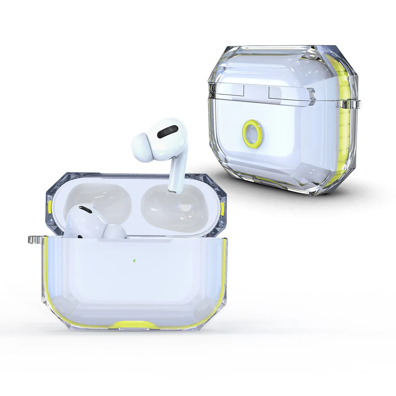 

Simplicity Covers for Airpods Pro Transparent Mix Color Earphone Case 3rd Generation Apple TPU Anti Falling Earphone Cases Cover