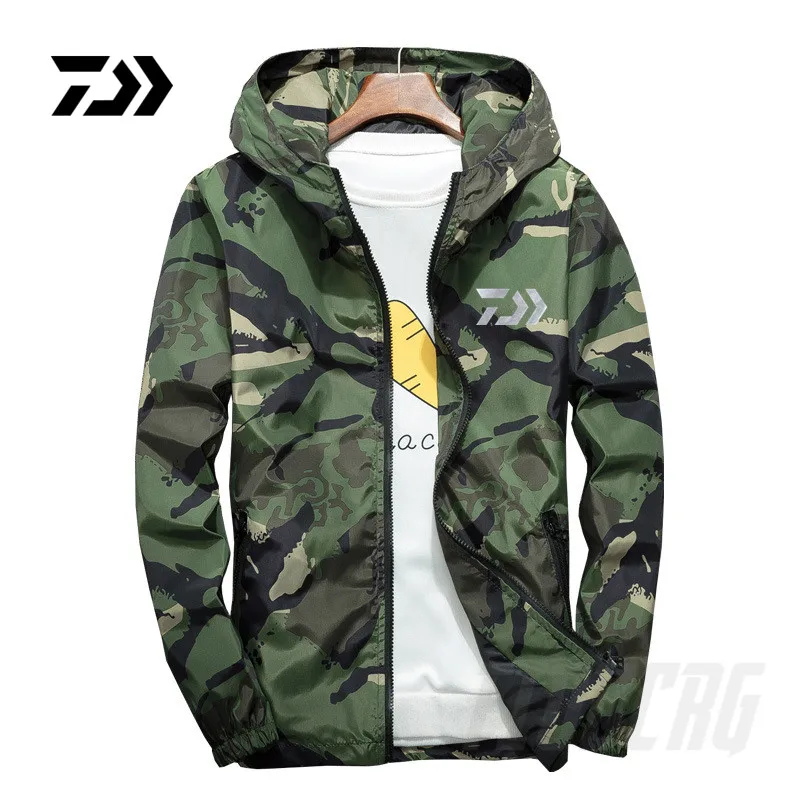 

2020 New DAIWA Reflective Fishing Clothes Autumn Winter Camping Fishing Clothing Men Women Outdoor Camouflage Fishing Jackets