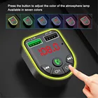 Автомобильный комплект с FM-передатчиком QC3.0, двойным USB-разъемом и функцией быстрой зарядки, Bluetooth 5,0, MP3 модулятор, беспроводной адаптер громкой связи