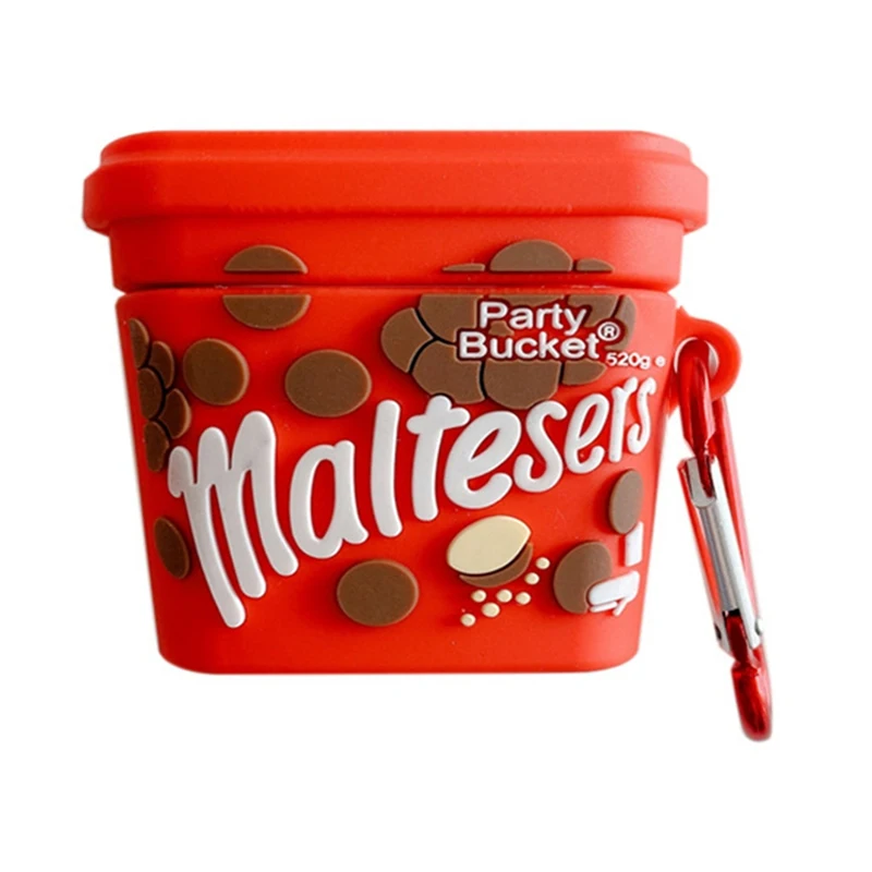 

NEW Cute Chocolate Bucket Silicone Earphone Case for AirPods Pro 3 Creative Cartoon AirPods Pro 3 Cover Protector with Keychain