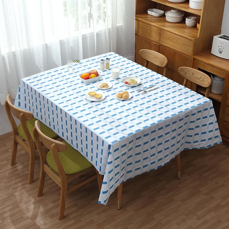 Европейская полосатая водонепроницаемая и маслостойкая Скатерть не моющаяся