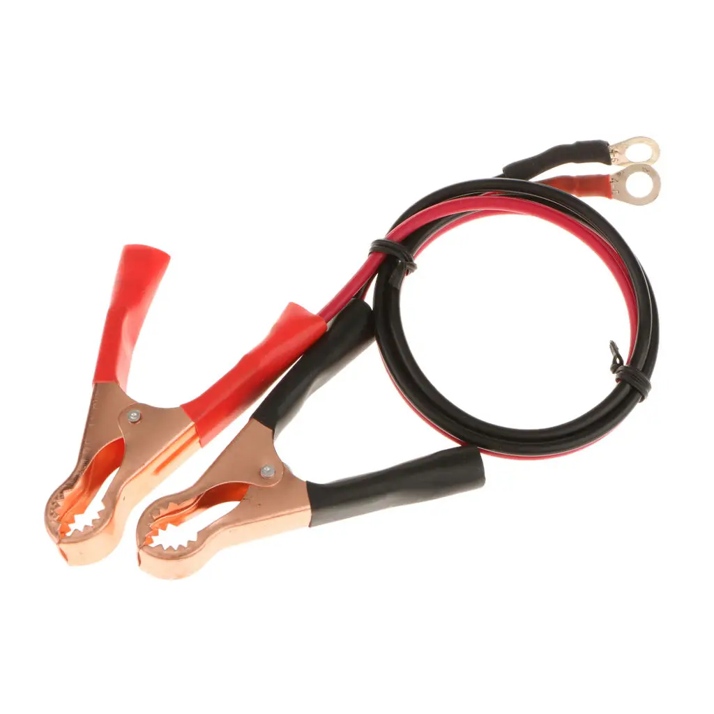 

2 Pieces Universal 50Amp Car Battery Power Wire Line Cable Line Alligator Clamp Clips Batteries Accessories 40*32*mm