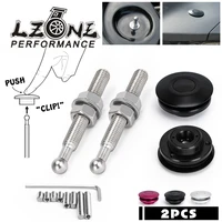 lzone universal push button billet hood pins lock clip kit universal lock clip kit quick alloy latch jr hp31