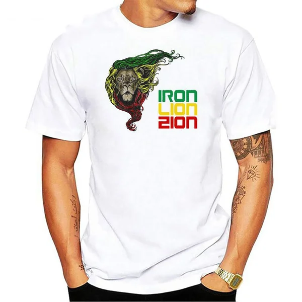 

Antidazzle Rasta Lion Judah Men's T-Shirt Print T Shirt Brand Clothing Summer T-Shirt Fashion Mens Short Sleeve Tees
