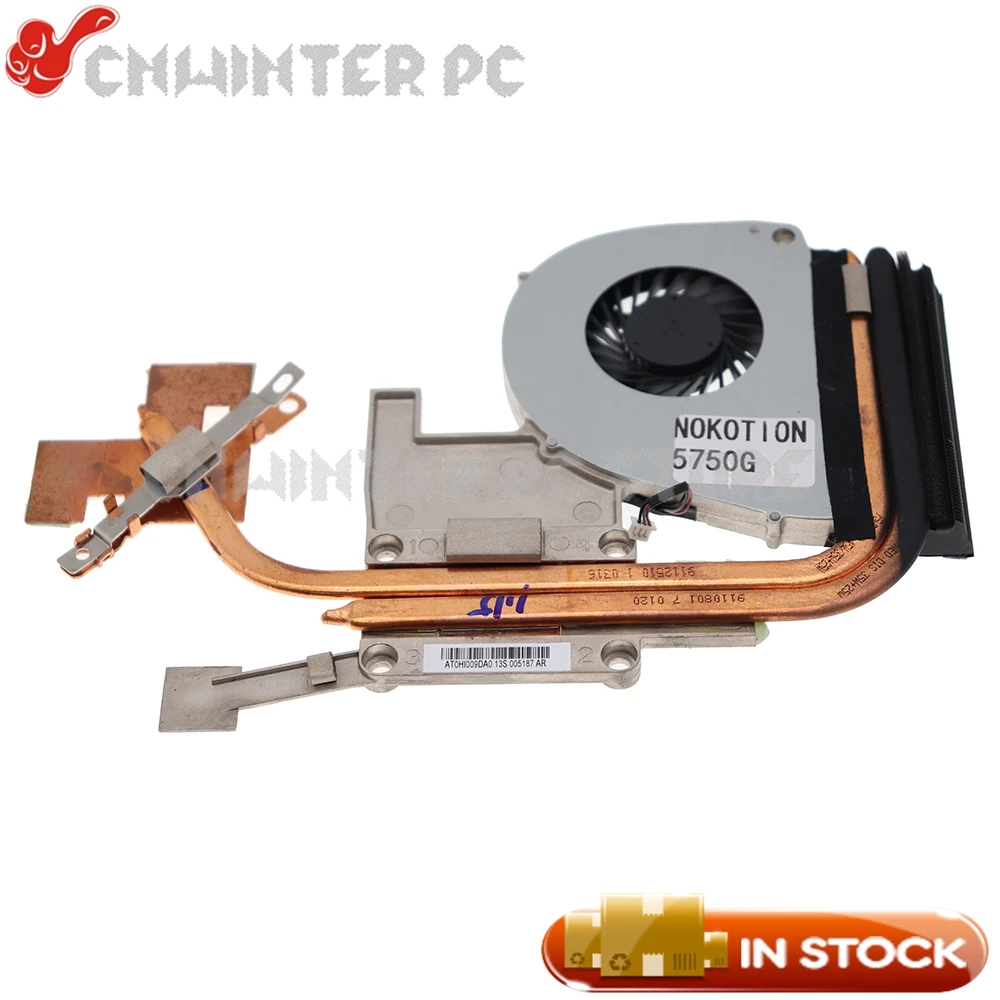 

NOKOTION AT0HI009DA0 P5WE0 LA-6901P For Acer Aspire 5750G 5755 Gateway NV57H Laptop Cooling Heatsink with Fan
